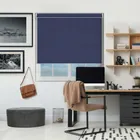 Luxe Dark Blue Pelmet Roller Blind