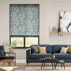 Blurred Velvet Denim Roman Blind