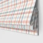 Laura Ashley Cove Check Blush Motorised Blinds Uk