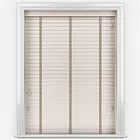 Hikari Bamboo Brushed Oyster With Clay Tapes Wooden Venetian Blind