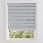 Lustre Silver (blackout/sheer) Day & Night Roller Blinds