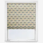 Emily Bond Peggy True Blue Roman Blind