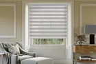 Austin Grey Jacquard Day And Night Blind With Matching Box Weave