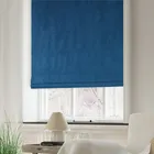 Clarence Velvet Made To Measure Roman Blind Sky