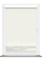 Soft White Rippled Pvc Perfect Fit Roller Blind