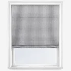 Emily Bond Oscar Stripe Indigo Roman Blind