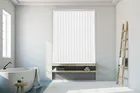 Serena White - Vinyl Blackout Vertical Blind