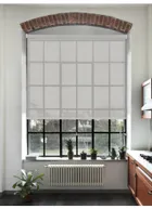 Pewter 5% Sunscreen Cordless Spring Loaded Roller Blind