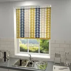 Orla Kiely Trio Stem Made To Measure Blackout Roller Blind Ochre