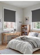 London Fog Grey Blackout Roller Blind