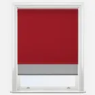Aqualuxe Lava & Sunvue Steel Grey Double Roller Blind