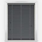 Dalby Bamboo Barsa Dark Grey With Static Tapes Wooden Venetian Blind