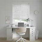 North Star Fine Grain White Wooden Blinds 50mm