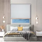 Bedtime White Copper Bottom Bar Cordless Roller Blind