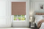 Hastings Peach - Designer Basketweave Roman Blind