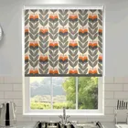 Orla Kiely Rosebud Made To Measure Blackout Roller Blind Orange