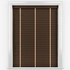 Bamboo Red Wood With Mocha Tapes Wooden Venetian Blinds