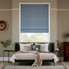 Eco-friendly Nyah Lagoon Blue Roman Blind