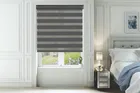 Pure Slate - Ultra Fine Voile Blackout Day And Night Blind