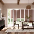 Bifold Clickfit Duoshade Toffee Pleated Blind