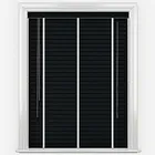 Dalby Carbon With White Tapes Wooden Venetian Blind