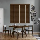 Auburn Wood Blind With Vanilla Ladder Tapes