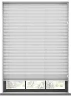 Mako White Cotton Pleated Blind