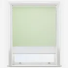 Double Roller Fusion Blackout Light Sage & White Double Roller Blind