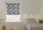 Bunny Meadows Moonlit Grey - Roman Blind