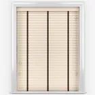 Bamboo Sandstone With Walnut Tapes Wooden Venetian Blinds