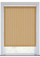 Jl X Sanderson Arbre Stripe Ochre Raspberry Roller Blind
