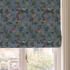 House Llewelyn-bowen Cotswold Fantasia Printed Made To Measure Roman Blind Cornflower Blue