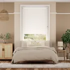 Perfect Fit Sorrento Blackout Seashell White Roller Blind