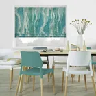 Magma Teal Roman Blinds