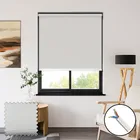 Pvc Blackout Light Grey 230vac Electric Roller Blinds