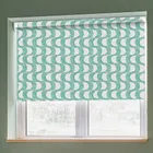 Wave Teal Grip Fit Roller Blinds