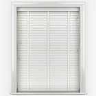 Opulence Brilliant White With Natural Tapes Wooden Venetian Blind