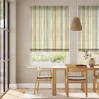 Oasis Stripe Naturals Roman Blind