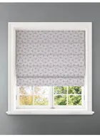 Penthouse Crescent Frost Geometric Pattern Roman Blind