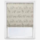 Prairie Animals Anthracite Roman Blind