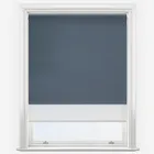 Double Roller Fusion Blackout Midnight Blue & White Double Roller Blind