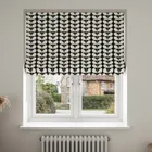 Orla Kiely Solid Stem Black Blinds Uk
