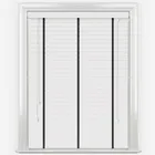 Statement Bright White With Jet Tapes Wooden Venetian Blinds