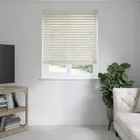 Fantasy Chalk White Faux Wooden Blinds 50mm