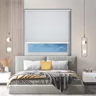 Bedtime White White Bottom Bar Cordless Roller Blind