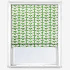 Orla Kiely Solid Stem Green Roman Blind