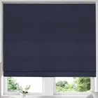 Cotton Panama Made To Measure Roman Blind Navy