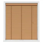 Honey Oak Luxury Real Wood Motorised Uk - Wooden Blinds