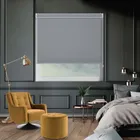 Bedtime Cathedral Grey Pelmet Roller Blind