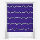 Sonova Studio Retro Wave Electric Blue Roller Blind